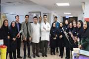 قدردانی از پرستاران بیمارستان ضیائیان در روز پرستار با حضور رئیس بیمارستان