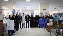 بازدید مدیریتی ایمنی بیمار بیمارستان سینا از بخش های خون و آنکولوژی و ای سی یو جنرال یک 